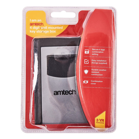 wall mounted 4 digit key storage box
