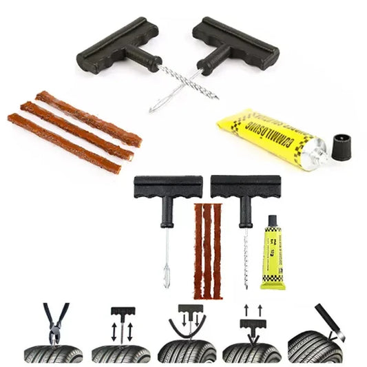 Car Tyre Puncture Emergency Repair Kit Flat Tire Tools Plug Tubeless - TC138
