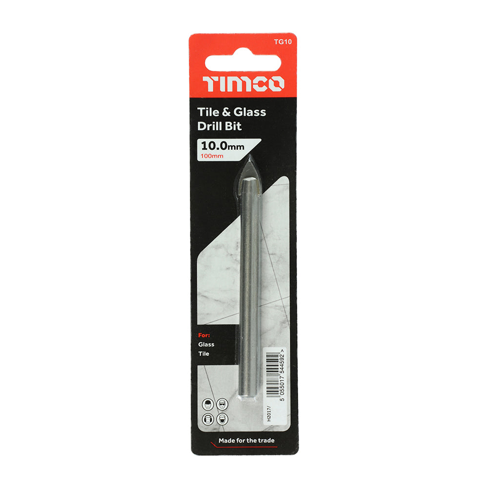 TCT Arrow Head Tile & Glass Bit 10.0mm