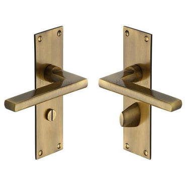 Trident Door Handle on Plate (Bathroom Set)