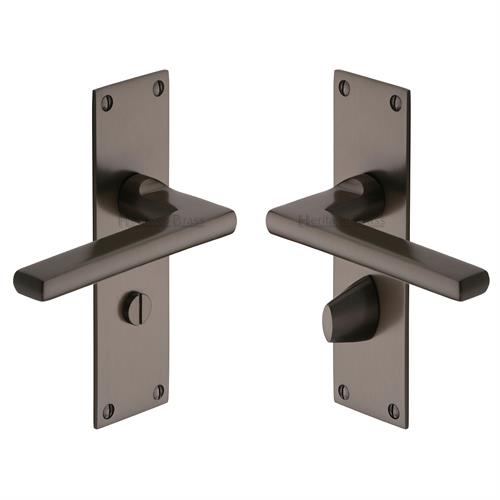 Trident Door Handle on Plate (Bathroom Set)