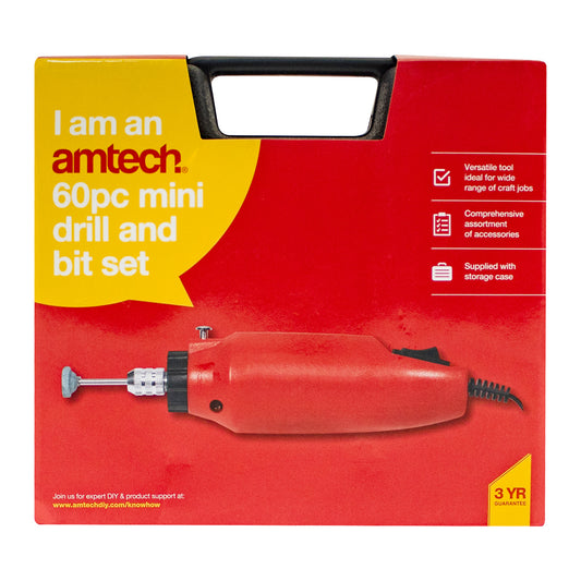 60pc mini drill and bit set