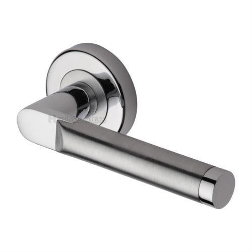 Celia Door Handle on Round Rose