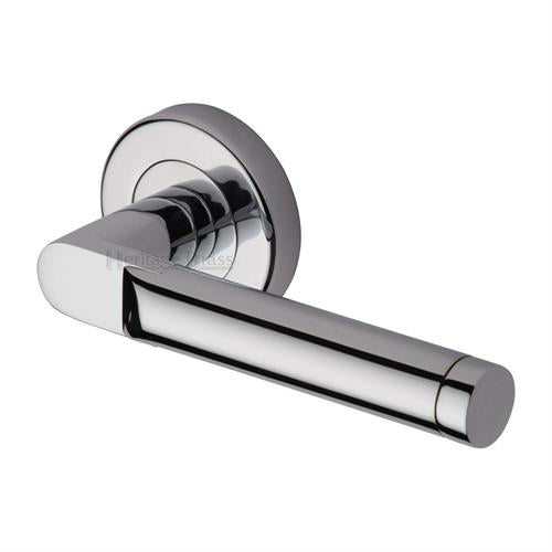 Celia Door Handle on Round Rose