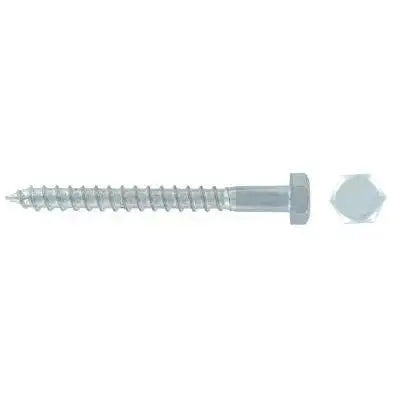 VALUE PACK M8 X 80 COACH SCREWS ZINC 3 PER PACK
