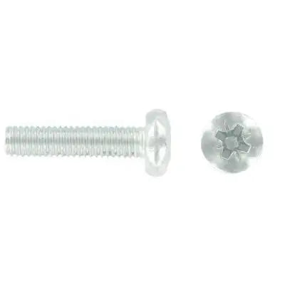 VALUE PACK M6 X 30 POZI PAN MACHINE SCREWS & NUTS 6 PER PACK