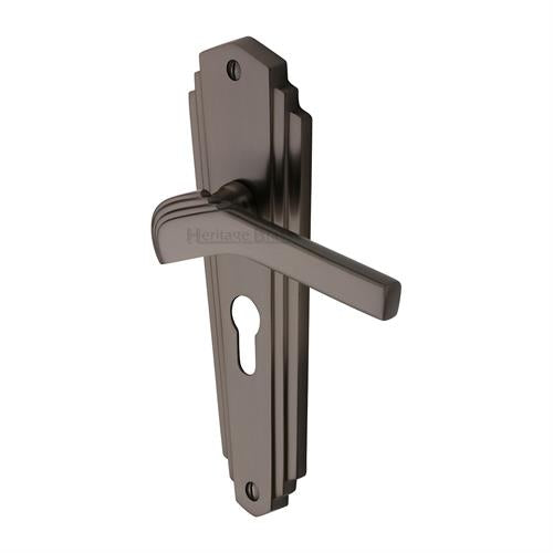 Waldorf Door Handle on Plate (Euro Profile)