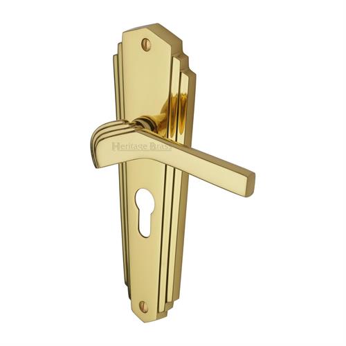 Waldorf Door Handle on Plate (Euro Profile)