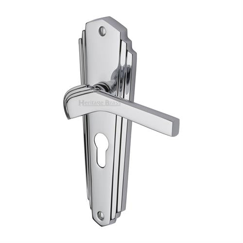 Waldorf Door Handle on Plate (Euro Profile)