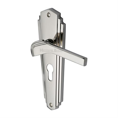 Waldorf Door Handle on Plate (Euro Profile)
