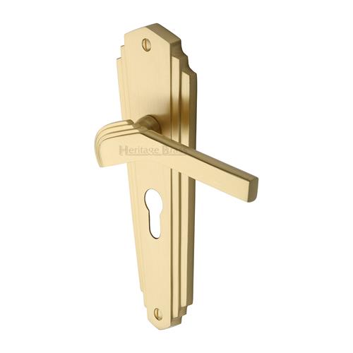 Waldorf Door Handle on Plate (Euro Profile)