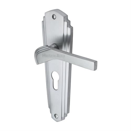 Waldorf Door Handle on Plate (Euro Profile)