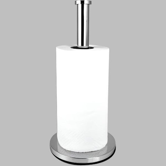Stainless Steel Kitchen Roll Holder Towel Paper Tissue Stand Pole Freestanding