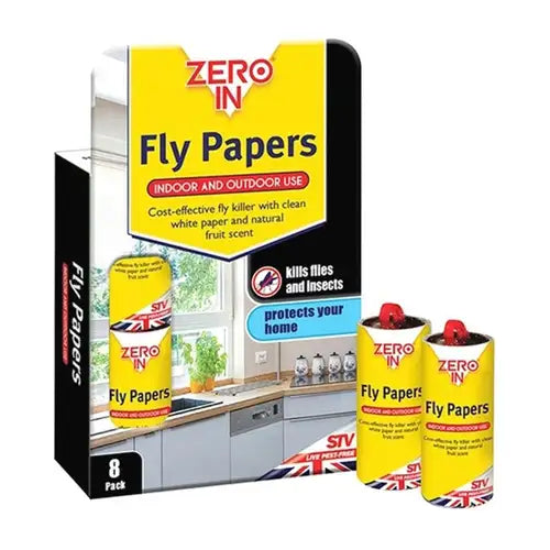 Zero In Fly Papers - 8 Pack-ZER878