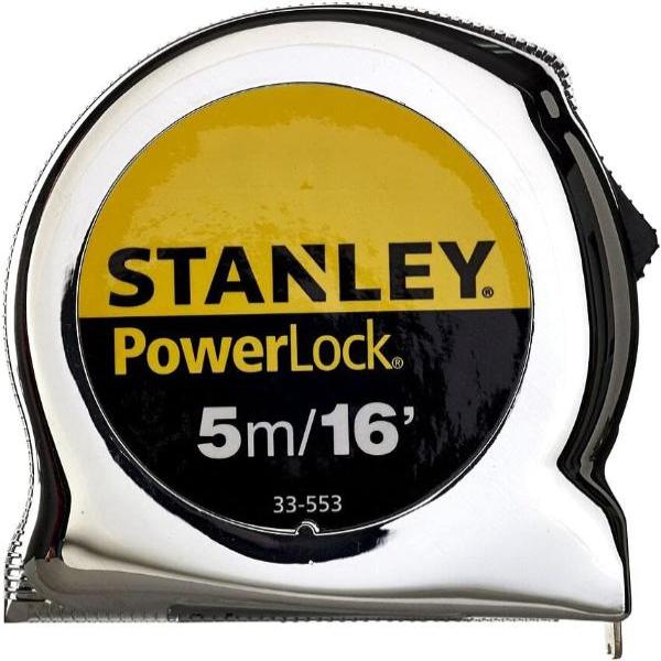 Stanley 0-33-553 Metric/Imperial Tape Measure Powerlock with 19mm Blade, 5m/16"