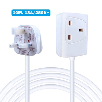 EXTENSION LEAD 1 GANG 10M WHITE