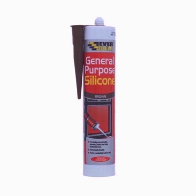 EVERBUILD G/P SILICONE BROWN
