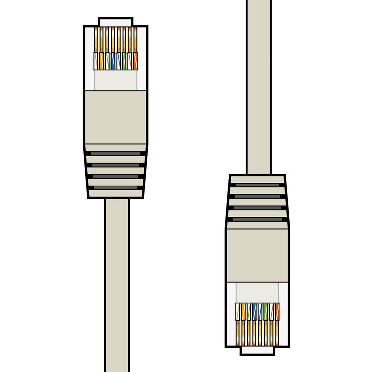Cat5e UTP RJ45 Network Patch Leads Grey 5.0m