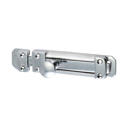 Contract Flat Section Bolt - Polished Chrome 135 x 30mm
