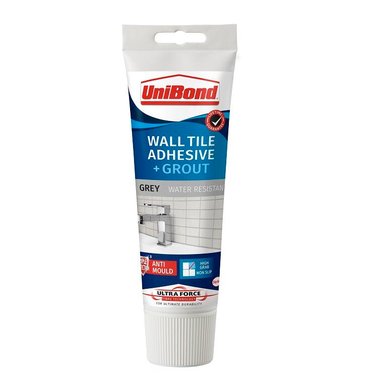 UniBond Ultra Force Wall Tile Grout Tube 300g Grey