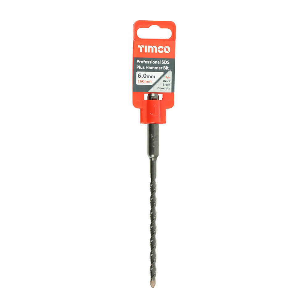 Professional SDS Plus Hammer Bit 6.0 x 160