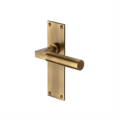 Bauhaus Door Handle on Plate (Lever Latch)