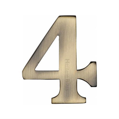 FRONT DOOR NUMBERS SELF ADHESIVE 51MM -C1568