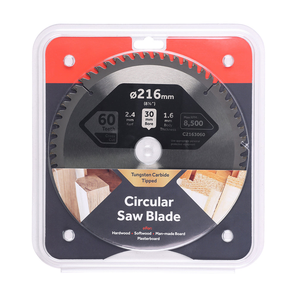 Circular Saw Blade - Fine Trim/Finishing - Extra Fine 216 x 30 x 60T