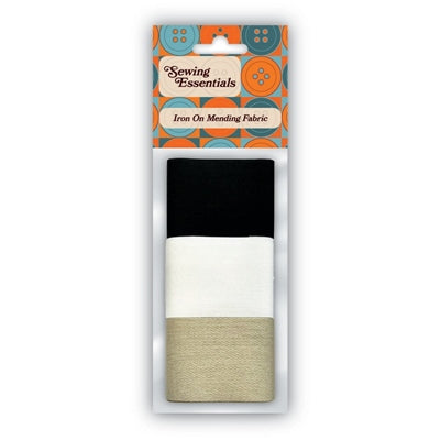 SE IRON ON MENDING FABRIC 3PC