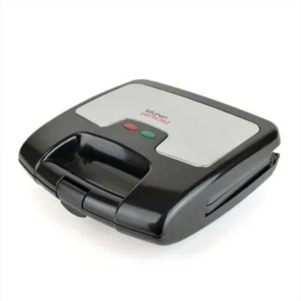 KitchenPerfected 2 Slice Sandwich Toaster Black & Steel