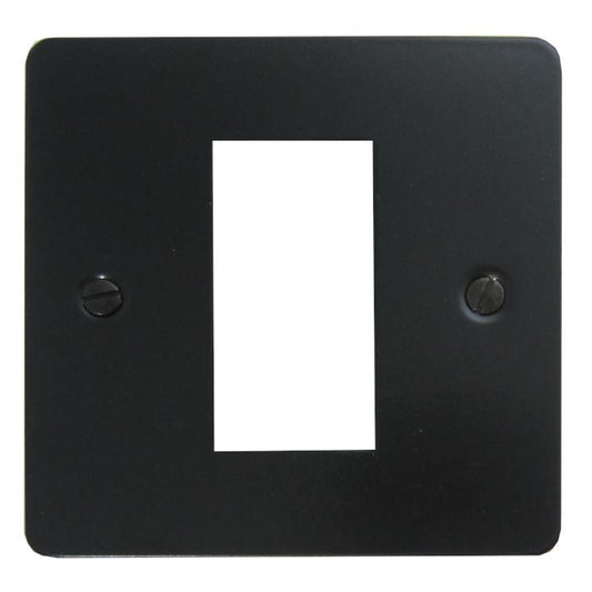 Flat Black Single Module (Plate Only/1G Plate) - G+H FFB161