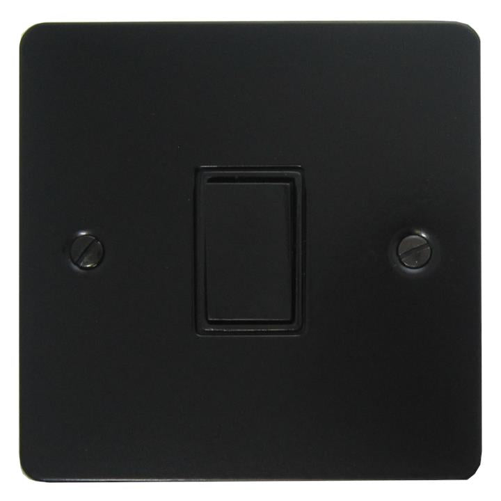 Flat Black Light Switch (1 Gang/Black Switch) - G+H FFB1B