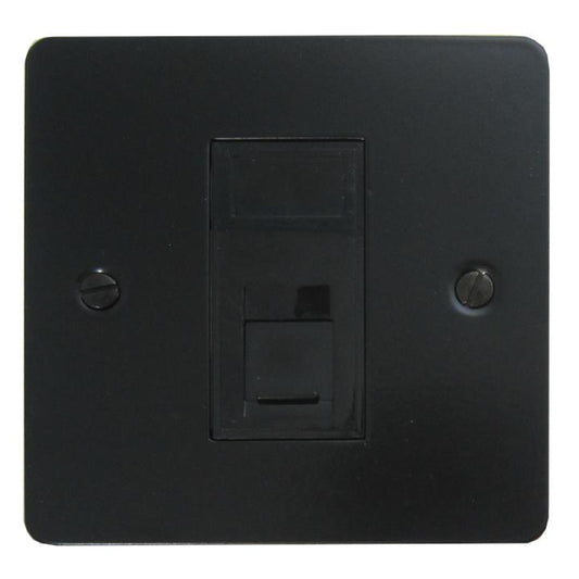 Flat Black RJ45 (1 Gang) - G+H FFB61B