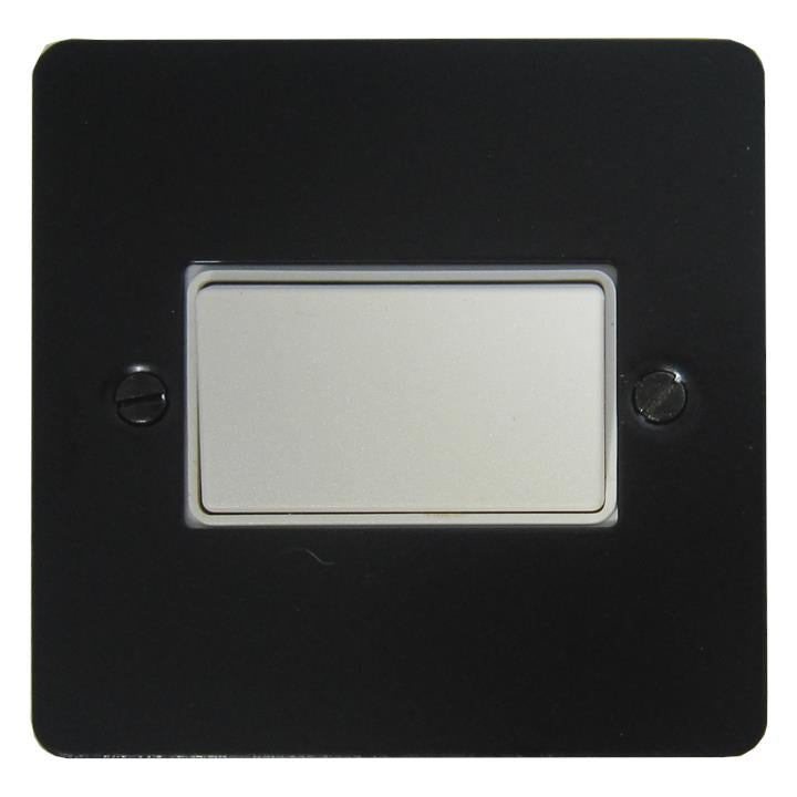 Flat Black Fan Isolator Switch (Black Switch) - G+H FFB69B