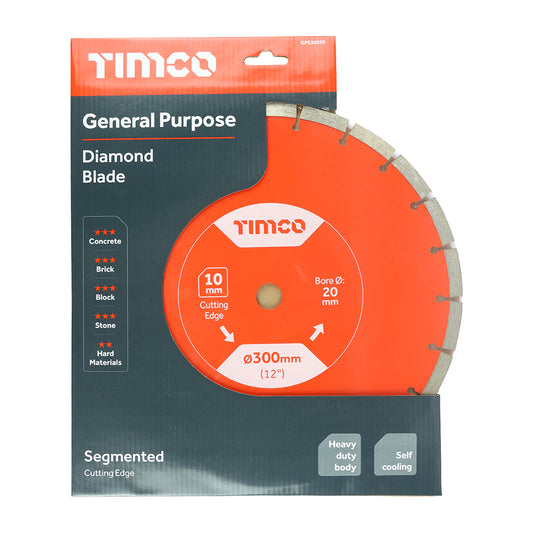 General Purpose Diamond Blade - Segmented 300 x 20.0