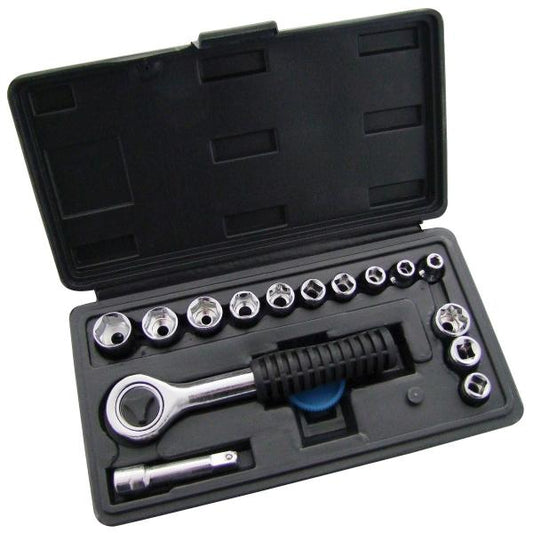 16pc 1/4″ drive socket set