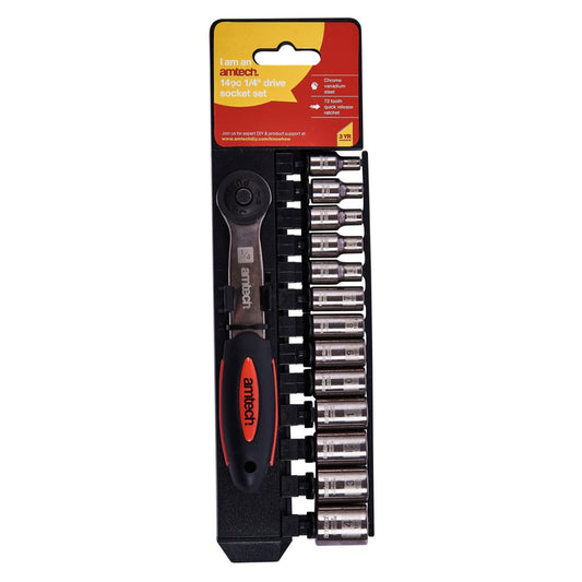 14pc 1/4″ socket set