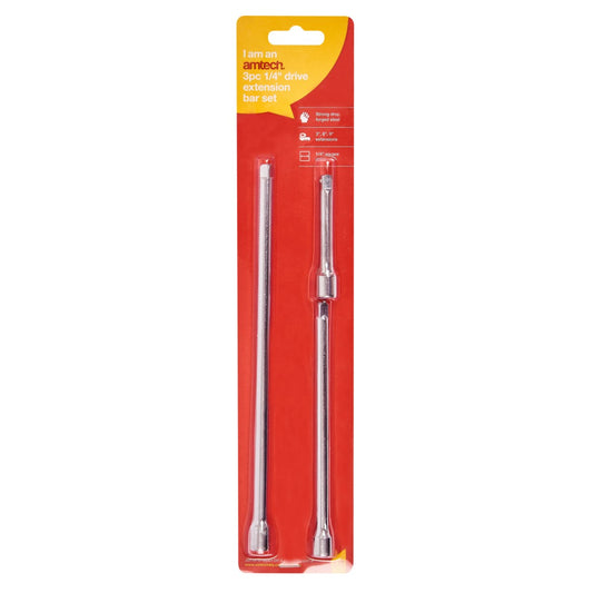 3pc 1/4” short extension bar set