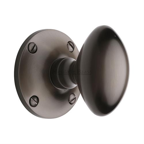 Mayfair Door Knob on Rose