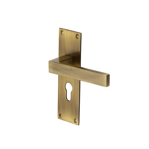 Metro Door Handle on Plate (Euro Profile)