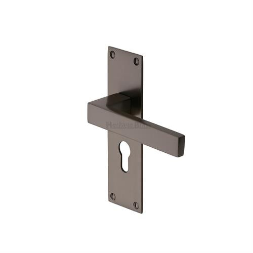 Metro Door Handle on Plate (Euro Profile)