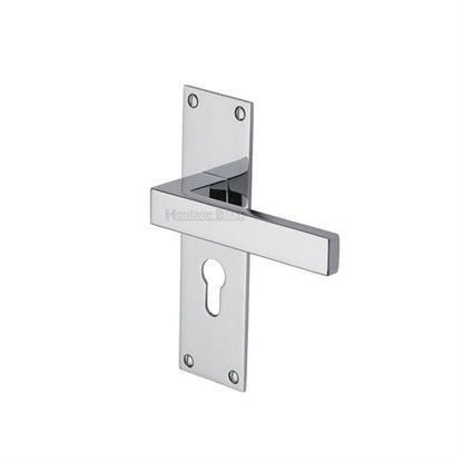 Metro Door Handle on Plate (Euro Profile)