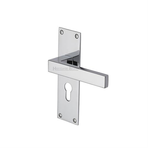 Metro Door Handle on Plate (Euro Profile)