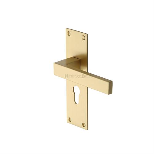 Metro Door Handle on Plate (Euro Profile)