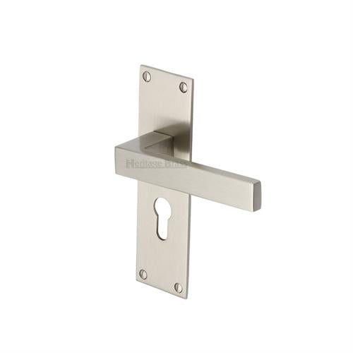 Metro Door Handle on Plate (Euro Profile)