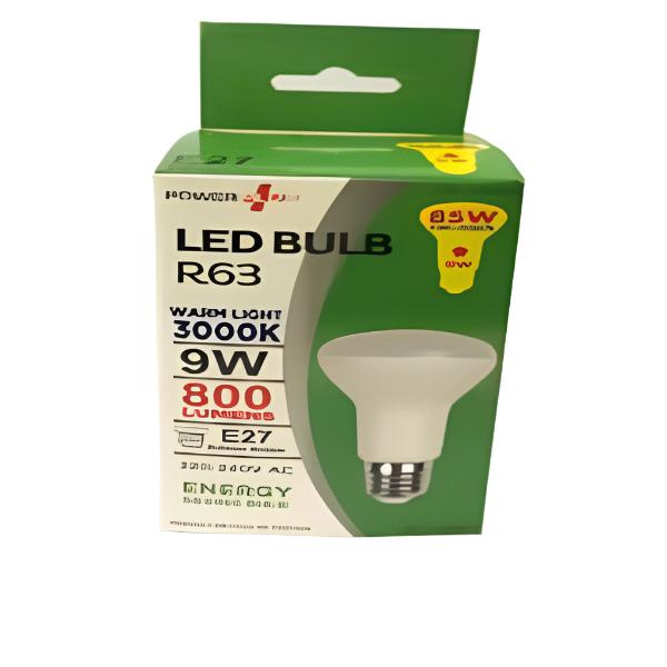 Power Plus - 9W - E27 Energy Saving R63 LED Bulb - 800 Lumens - 3000k Warm White - [PU-3500]