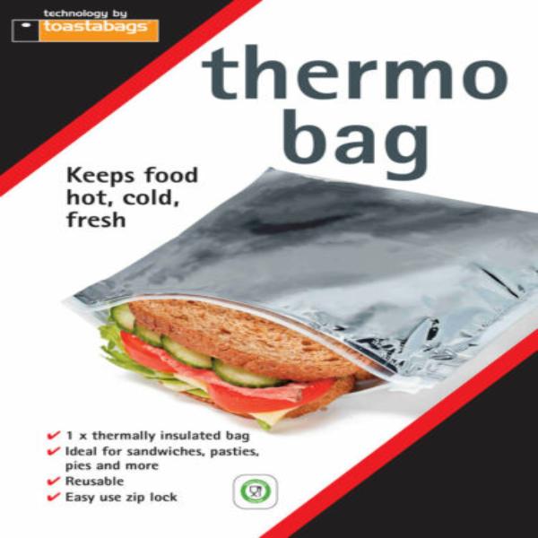 1 2 Sandwich Bag Reusable Thermally Insulated Keeps Food Hot/cold Fresh