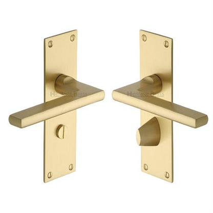 Trident Door Handle on Plate (Bathroom Set)