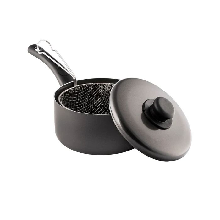 Chip Pan With Basket Non Stick 8"