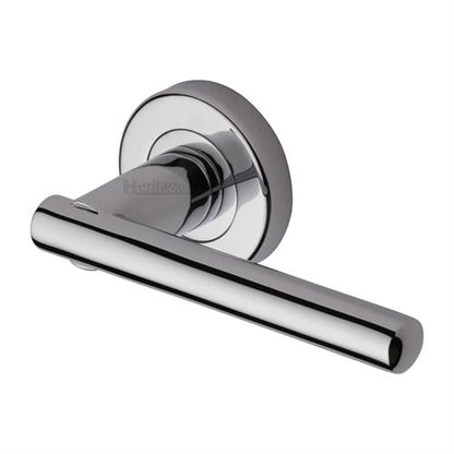 Challenger Door Handle on Round Rose